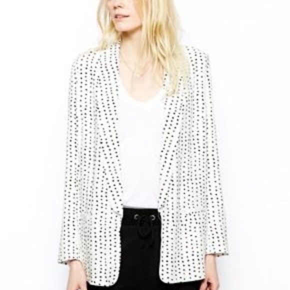 Just Female dot relaxed “mou” blazer size Large - Picture 11 of 11